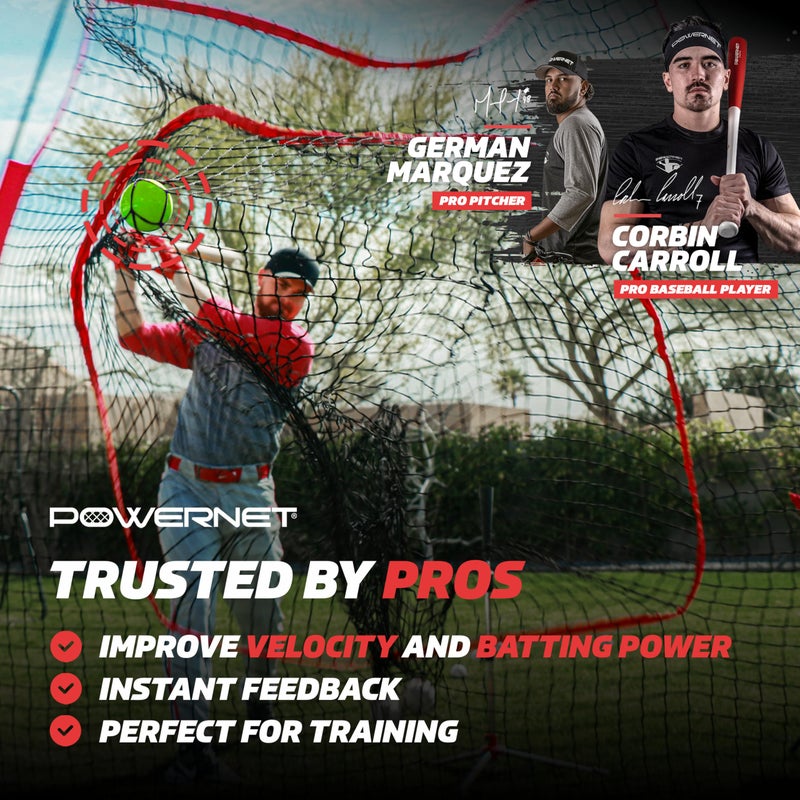 PowerNet Weighted Baseballs for Hitting Training, Baseball Training Equipment for Throwing & Batting, Build Muscle & Strength, 6 Balls 2.8" (14 Oz - Green) - Image 2